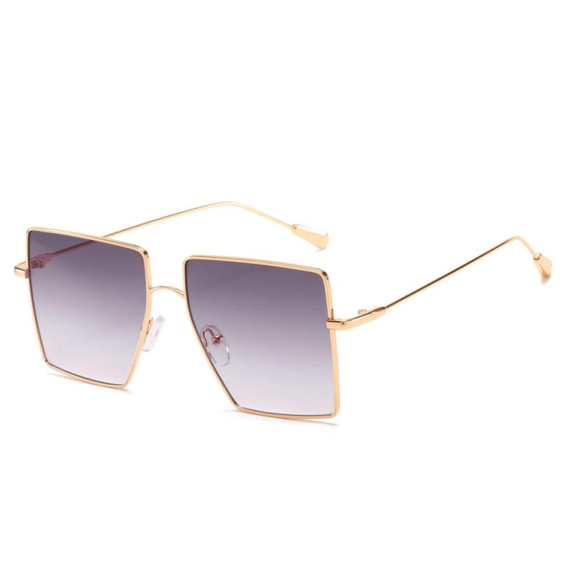 2020 Ready Made Metal Square Ocean Lens Fashion Sunglasses
