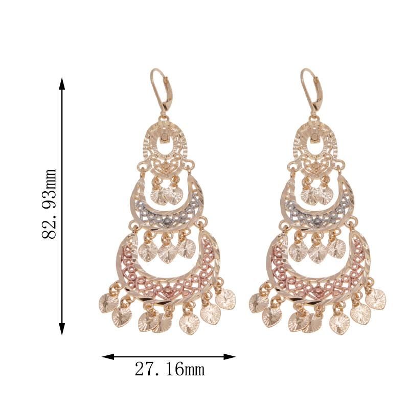 High Quality Gold Plated Personalized Women′s Jewelry Earrings