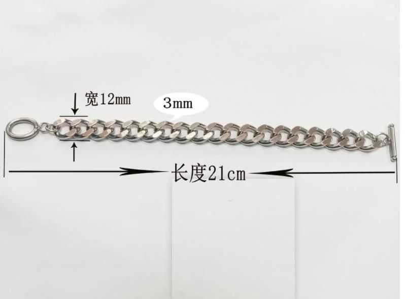 Men′ S Titanium Steel Guba Double-Sided Abrasive Hip Hop Bracelet