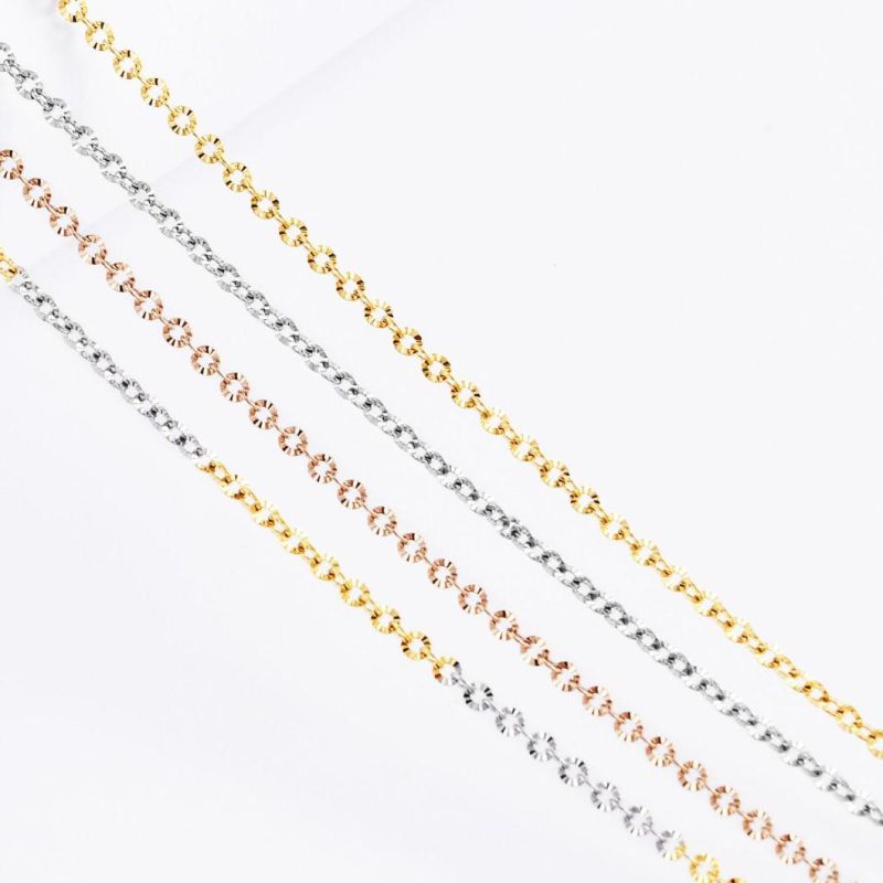 Fashion Jewelry Chain Anklet Bracelet Earring Necklace for Lady Jewellery Accessories Design Stainless Steel Gold Plated Cheap Jewel