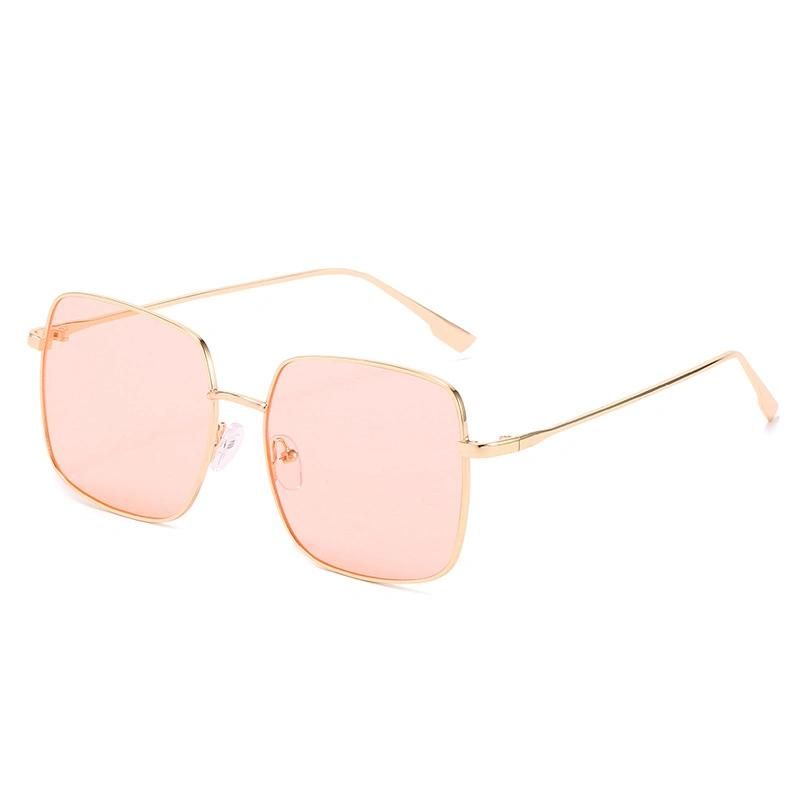 Fashion Style Colorful Gradient Metal Frame Sunglasses