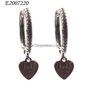 Custom/ Fashion 925 Silver Jewelry /Factory Earring /in Rhodium Plated/