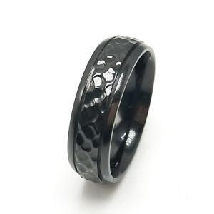 Fashion Jewelry Man Electroplating Black Stainless Steel Ring