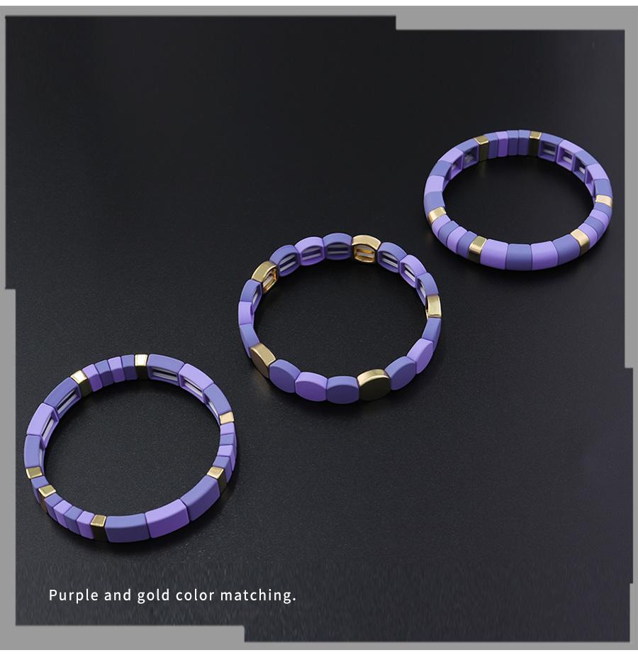 Purple Gold Two Color Bracelet