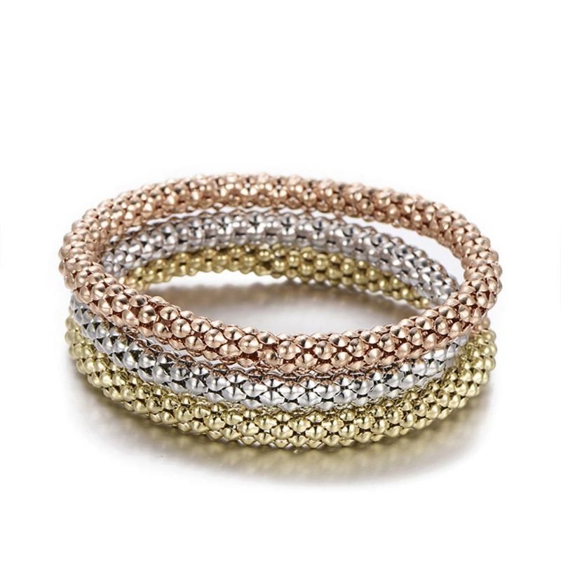 Manufacturer Fashion Jewelry Ladies Accessories Stainless Steel Pop Corn Chain Bracelet Fashion Jewellery Necklace for Handcraft Making