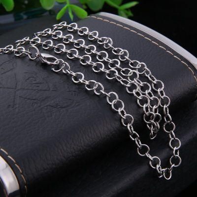 Fashion Jewelry Stainless Steel O-Shaped Cable Accessories Necklace