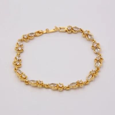 Fashion Chain Bracelets Jewelry 18K Gold Diamond Charms Bracelet