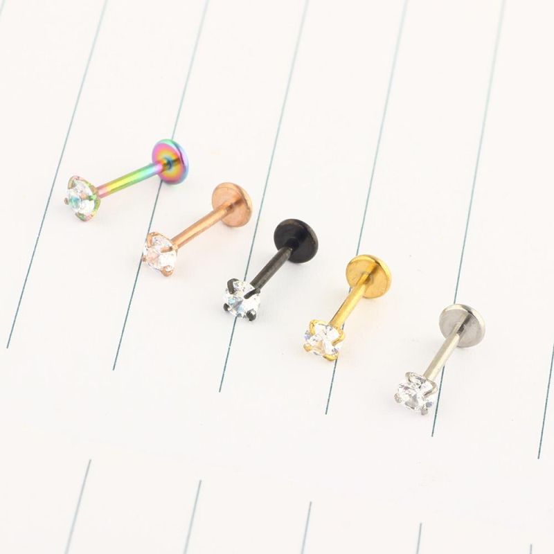 Stainless Steel Multicolored Fashion Body Piercing Ear Studs
