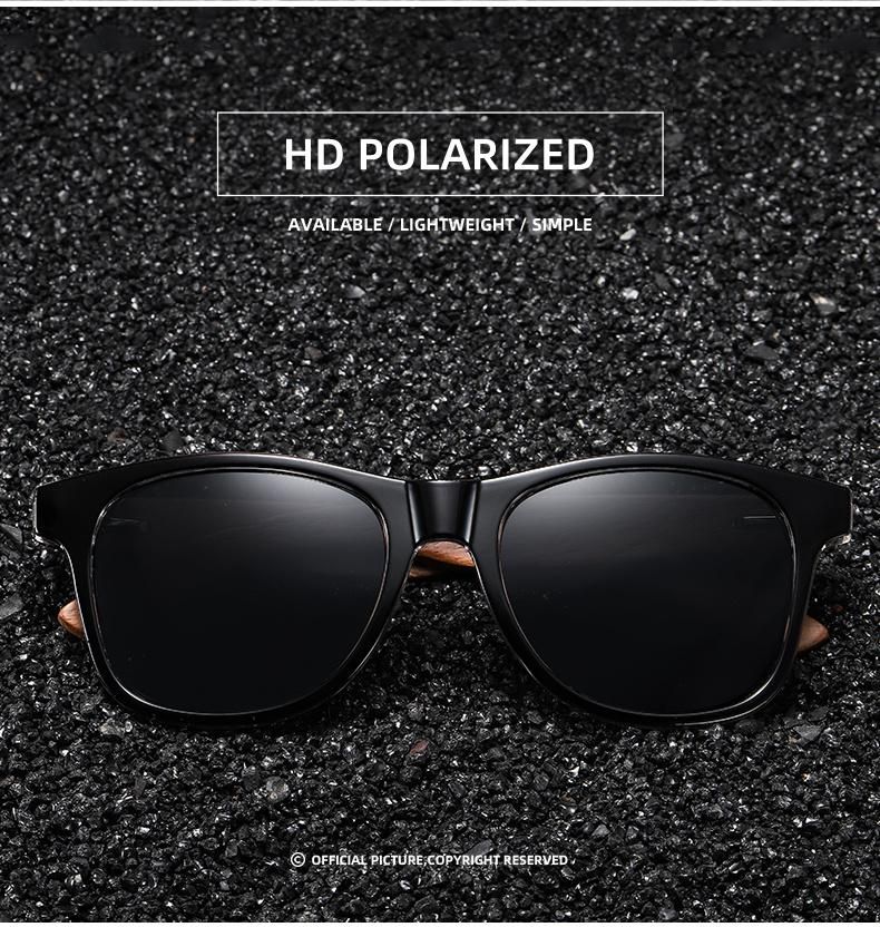 Fashion Glasses Sunglasses Unisex Custom Polarized Wood High Quality Sun Glasses Sunglasses