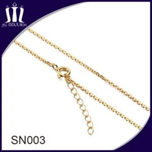 Sn003 925 Sterling Silver Chain with Spring Hook