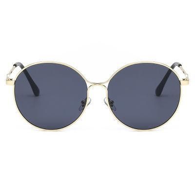 Vintage Round Punk Sunglasses Men&prime;s Spring Metal Steampunk Mirror Sun Glasses for Men Women Retro Personality Eyewear
