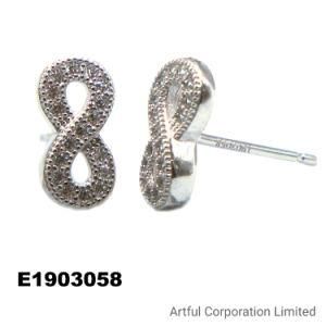 925 Sterling Silver Factory Earring Jewelry 8 Shape