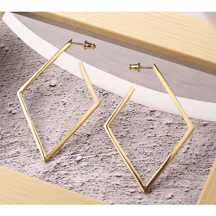 925 Silver Simple Style Gold Plated Fashion Accessories Trendy 2022 Fashion Jewelry Factory Wholesale Jewellery Elegant Earrings