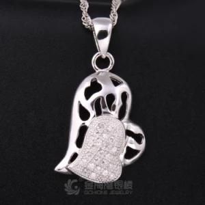Cool Design 925 Sterling Silver Heart Shape Pendant