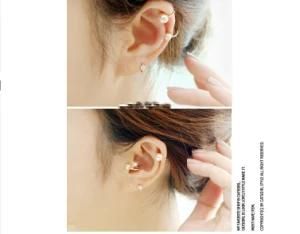 New Brincos Clip Earring Simulated-Pearl Ear Cuff Earrings for Women