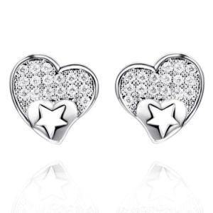 New Arrival Cute Korean Fashion Jewelry Match Heart Star Earring