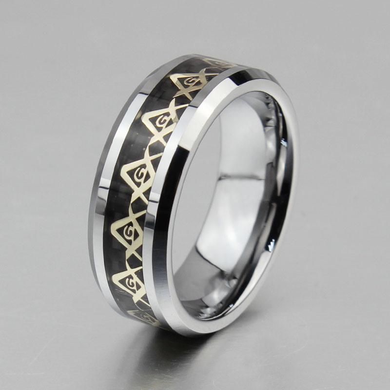 High Quality Custom Stainless Steel Cheap Masonic Rings for Men