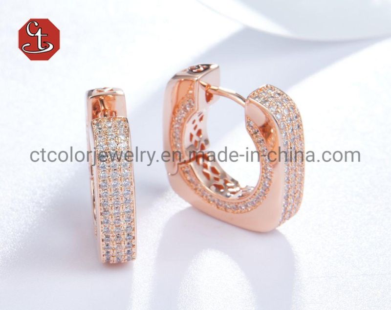 Small Round Stud 925 Silver Hoop Earring Daily Wear Fashion Silver or Brass Jewelry