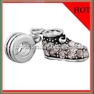 Clear Crystal Stone Shoe Charms