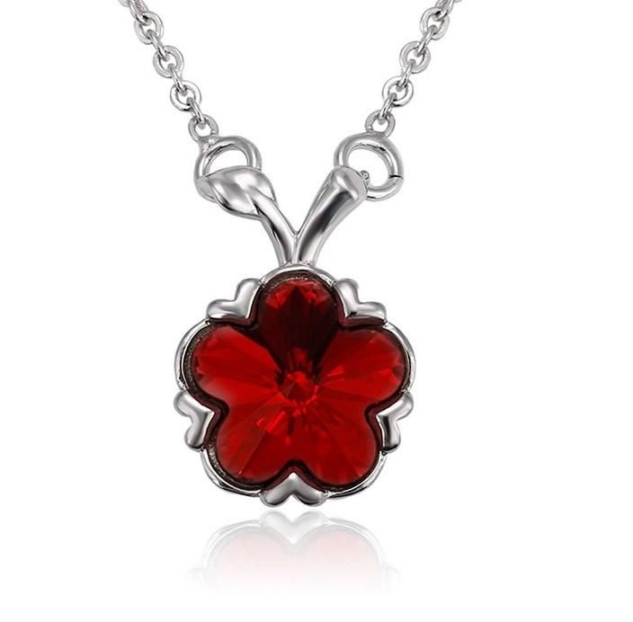 New Fashion Jewelry Korea Crystals Statement Necklace Flower Pendant