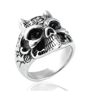 Fashion Brand New 316L Stainless Steel Man Skull Ring