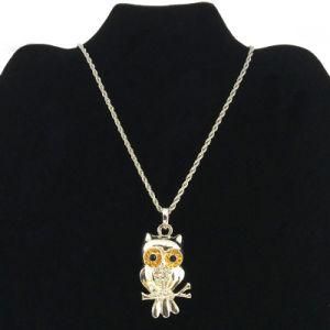 3D Owl Pendant Necklace for Teenage Necklace Jewellery (FN16040719)