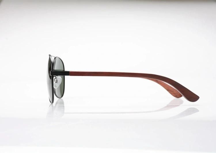 Top Grade Quality Classical Sunglasses with Wooden Legs