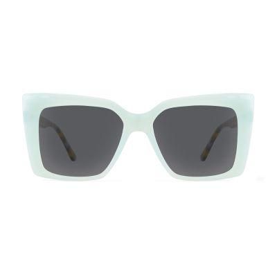 Us Style Rectangle Injection Acetate Polarized Sunglasses for Women