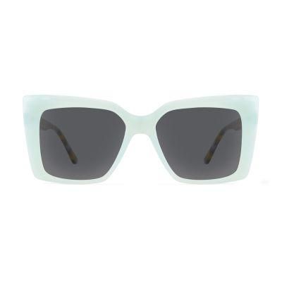 Us Style Rectangle Injection Acetate Polarized Sunglasses for Women