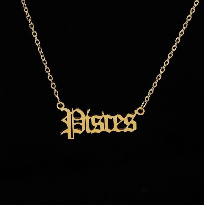 Manufacturer Stainless Steel Necklace Custom High Quality Non Fade 18K Gold Plated Pendant Necklace Name Fashion Jewelry Chain