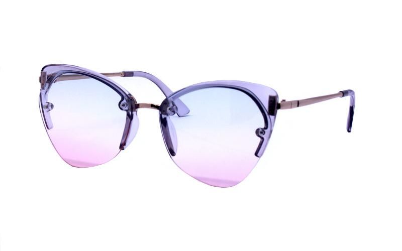 Cat Ear Lens Special Design Half Frame Sunglasses