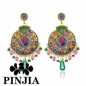 Trendy Bohemia Resin Stone Fashion Earring Jewelry