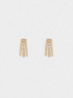 European and American Fashion Simple Metal Earrings Jewelry