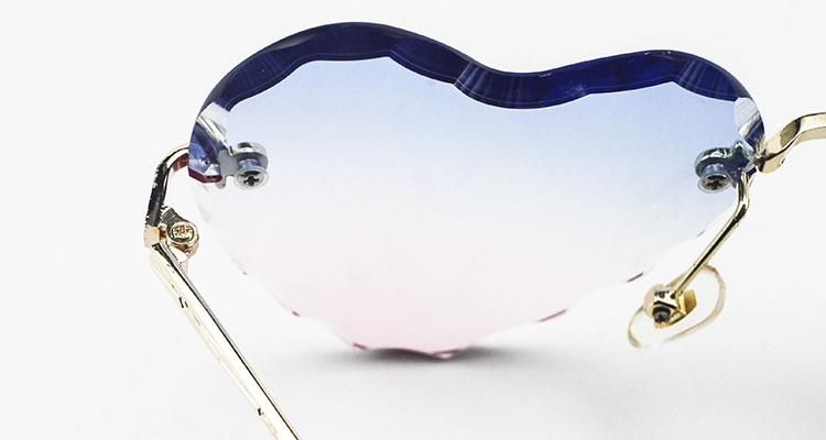 Loving Ready Custom Logo Trimmed Frameless Women Sunglasses