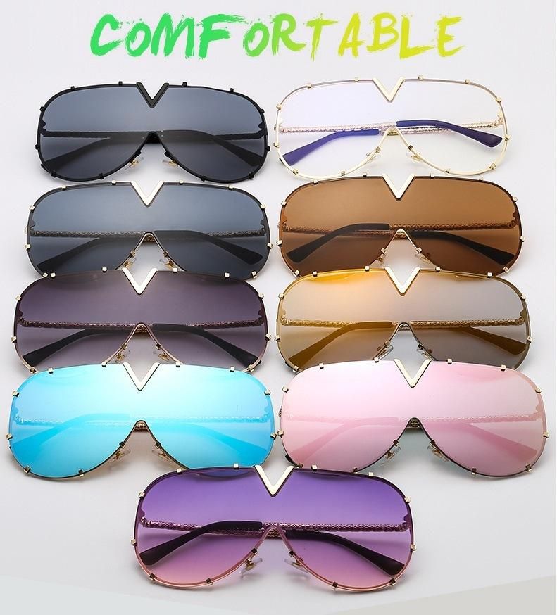 2020 Fashion One-Piece Personality Punk Sunglasses Wholesale