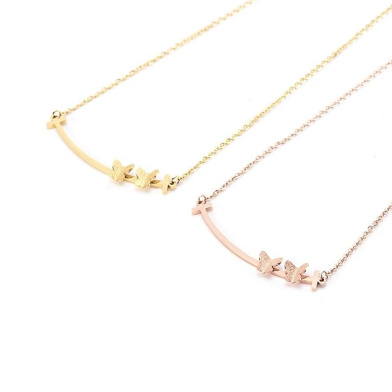 Manufacturer Custom Fashion Jewelry Necklace High Quality Waterproof 14K Gold Jewelry Wholesale Woman Butterfly Chain Fashion Jewelry for Women