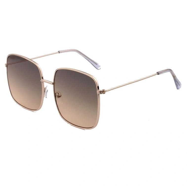 2018 Hot Selling Square Shape Fashion Metal Sunglasses