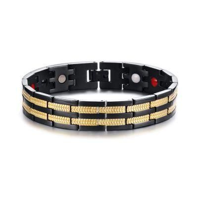Titanium Steel Bracelet Trend Men&prime; S Jewelry Magnet Bracelet Cross-Border Jewelry