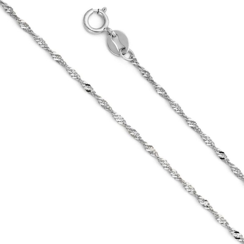 Wholesale Stainless Steel Singapore Chain Necklace Bracelet Fashion Jewelry Design for Ladies Decoration