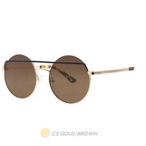 Metal&Nylon Sunglasses, Ladies New Fashion Oval Frame M9020-03