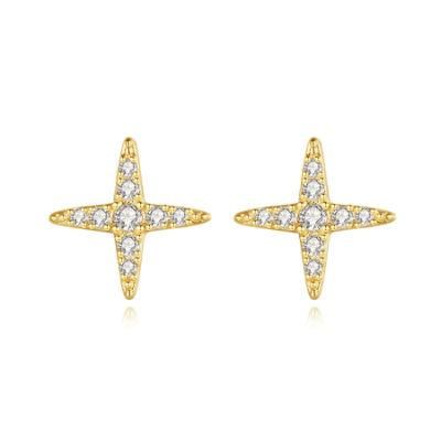 Fashion Jewelry 925 Sterling Silver Star Earrings