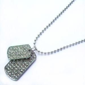 Dog Tag Necklace, Pendant Necklace, Fashion Jewelry (SS12678NA)