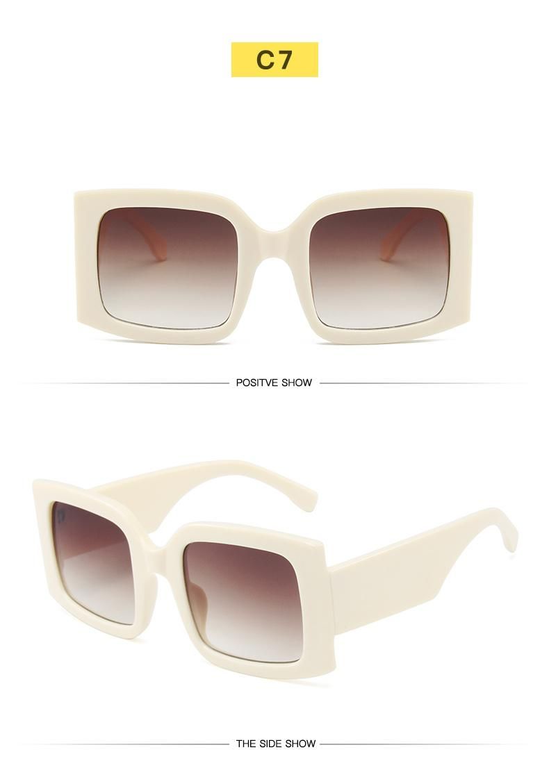 Sunglasses Personality Colorful Wide-Leg Glasses