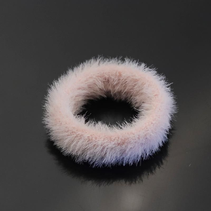 New Candy Color Plush Rubber Band Fall/Winter Hair Accessories High Stretch Hair Bands