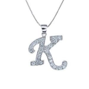 Sterling Silver Gorgeous Italian K Alphabet Pendant Fancycharm Italy