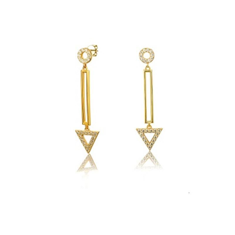 925 Silver Korean Elegant Geometry Earring for Christmas Promotion Sales