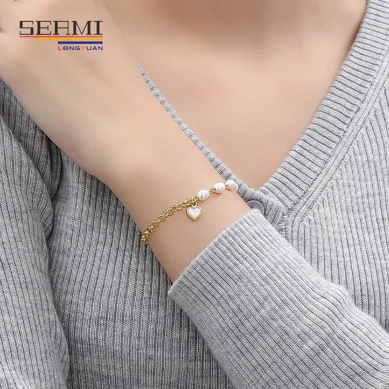 S925 Silver Fashion Design White Female Shell Bracelet