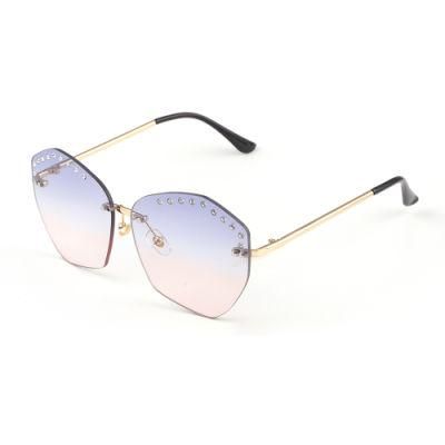 Diamonds Decoration Polygon Fashion Sunglasses