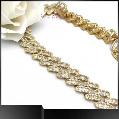S925 Sterling Silver Gold Link Chain Necklace for Women Jewelry