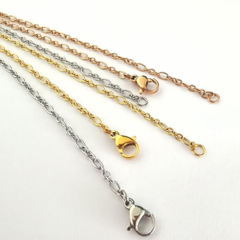 Fashion Necklace for 3: 1 Figaro Cable Link Chain